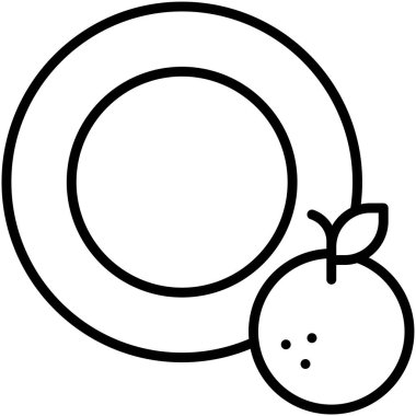 Turuncu simge çizimi ile O harfi alfabesi