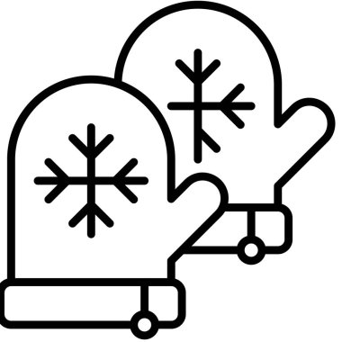 Mittens ikonu, Noel 'le ilgili mükemmel bir illüstrasyon. Projelerinize bu neşeli grafikle sıcaklık ve neşe katın..