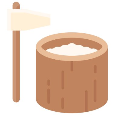 Japon Pul Değirmeni, Japon Yeni Yıl İlgili Vektör İllüstrasyonu ikonu