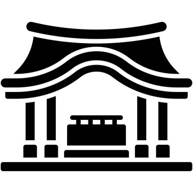 Temizlik Ritüeli veya Temizuya simgesi, Japon Yeni Yıl vektör ilülasyonu