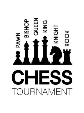 Satranç taşlarının dinamik bir temsili, yaklaşan satranç yarışmanızı desteklemek için ideal.