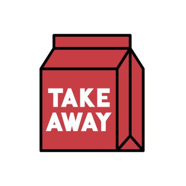 Paket kutusu simgesi, vektör illüstrasyonu