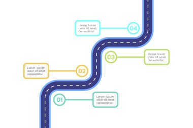 4 Adım Süreci ve Eğri Yolu ile Renkli Yol Haritası BilgisiName