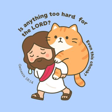 İsa 'nın Dev Kediyi Yazıyla Taşıması Tanrı için Çok Zordur