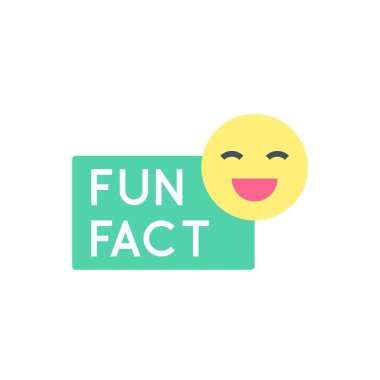 Yeşil Konuşma Köpüğü Vektör Resimlerinde Komik Gerçekler Gülen Yüz Rozeti