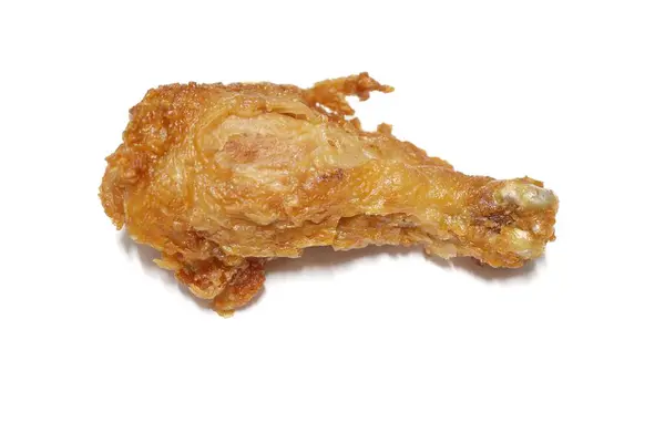 Flügel Auf Gebratenem Huhn Auf Weißem Hintergrund — Stockfoto