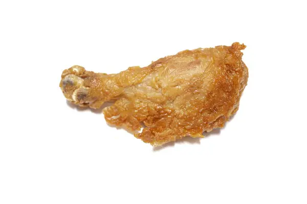 Kaki Ayam Goreng Dengan Latar Belakang Putih — Stok Foto