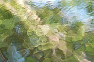 Su yüzeyindeki yansıma çok net..