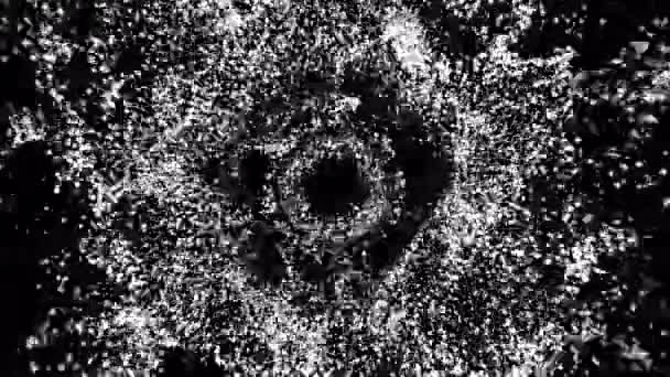 コンピュータは 泡立つ 発熱円で抽象的な円形パターンを生成しました 動画クリップ