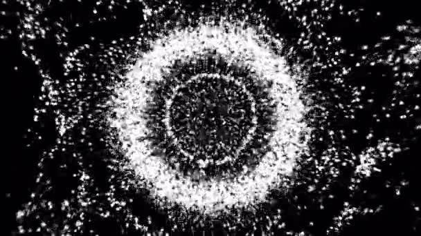 コンピュータは 泡立つ 発熱円で抽象的な円形パターンを生成しました ロイヤリティフリーのストック動画