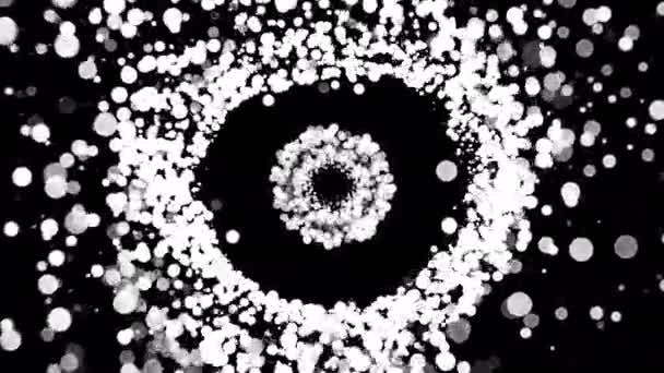 Computador Gerado Padrão Circular Abstrato Com Borbulhamento Círculos Efervescentes Vídeo De Bancos De Imagens