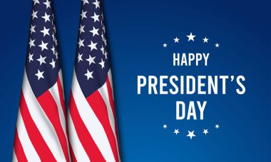 Başkanlık Günü arka plan tasarımı. Banner, Poster, Tebrik Kartı. Vektör İllüstrasyonu.