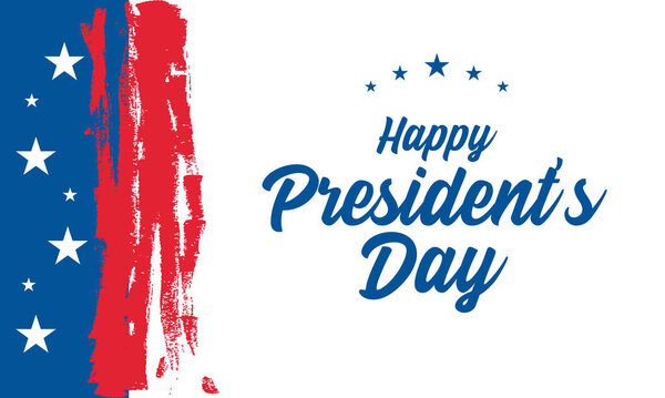 Дизайн фона для Дня Президента. Знамя, плакат, поздравительная открытка. Векторная миграция.