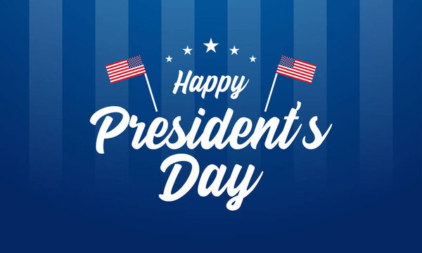 Дизайн фона для Дня Президента. Знамя, плакат, поздравительная открытка. Векторная миграция.