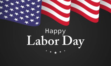 İşçi Bayramı ABD İllüstrasyon Arkaplanı, vektör illüstrasyonu