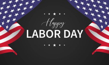 İşçi Bayramı ABD İllüstrasyon Arkaplanı, vektör illüstrasyonu