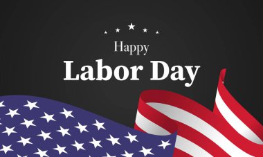 İşçi Bayramı ABD İllüstrasyon Arkaplanı, vektör illüstrasyonu