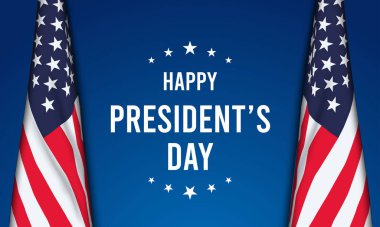 Başkanlık Günü arka plan tasarımı. Banner, Poster, Tebrik Kartı. Vektör İllüstrasyonu.