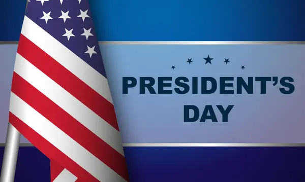 Σχεδιασμός Φόντου Για Την Ημέρα Του Προέδρου Μπάνερ Πόστερ Ευχετήρια — Διανυσματικό Αρχείο