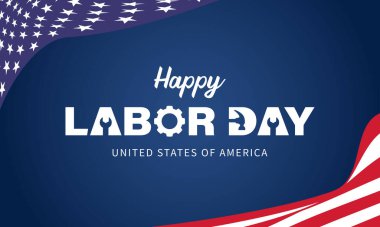 İşçi Bayramı Arkaplan Tasarımı. Tebrik kartı, Banner, Poster. Vektör İllüstrasyonu.