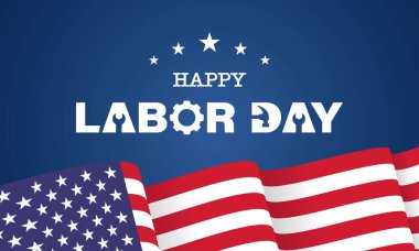 İşçi Bayramı Arkaplan Tasarımı. Tebrik kartı, Banner, Poster. Vektör İllüstrasyonu.