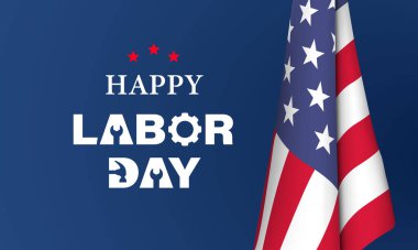 İşçi Bayramı Arkaplan Tasarımı kutlu olsun. Tebrik kartı, Banner, Poster. Vektör İllüstrasyonu.