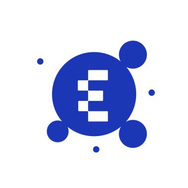 E harfi logo tasarım şablonu elementleri. vektör illüstrasyonu