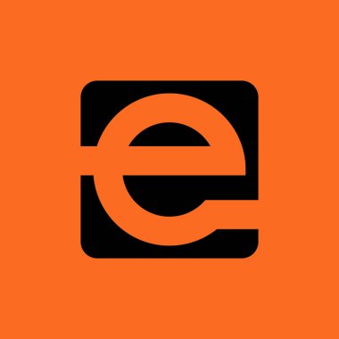 E harfi logo tasarım şablonu elementleri. vektör illüstrasyonu