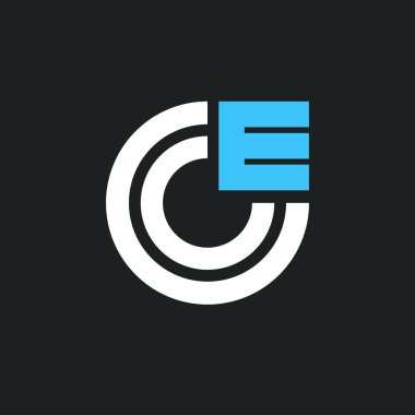 E harfi logo tasarım elemanı şablonu. vektör illüstrasyonu