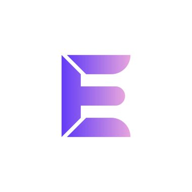 E harfi logo tasarım şablonu elementleri. vektör illüstrasyonu