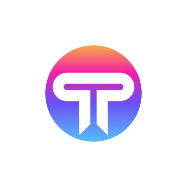 T harfi logo tasarım şablonu elementleri. vektör illüstrasyonu