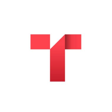 T harfi logo tasarım şablonu elementleri. vektör illüstrasyonu 