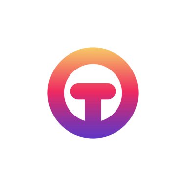 T harfi logo tasarım şablonu elementleri. vektör illüstrasyonu