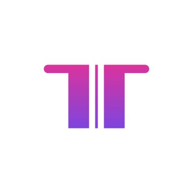 T harfi logo tasarım şablonu elementleri. vektör illüstrasyonu