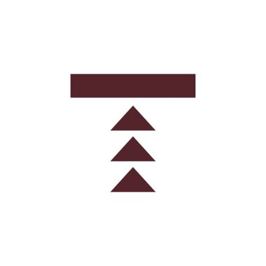 T harfi logo tasarım şablonu elementleri. vektör illüstrasyonu