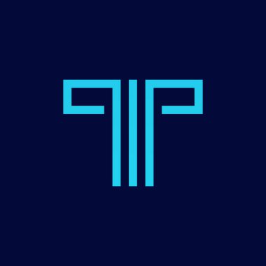 T harfi logo tasarım şablonu elementleri. vektör illüstrasyonu