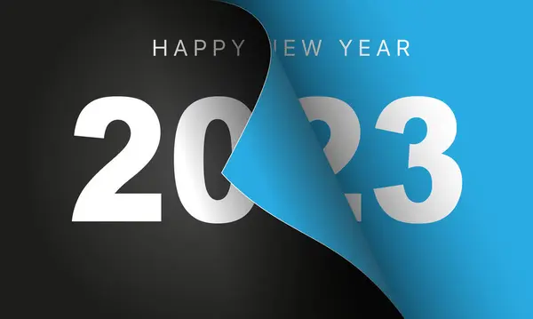 Šťastný Nový Rok 2024 Zimní Dovolená Přání Design Šablony Konec — Stockový vektor