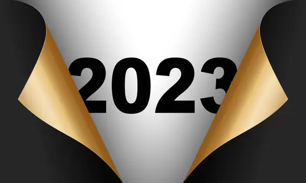 Новим Роком 2024 Зимові Свята Шаблон Дизайну Вітальних Листівок Кінець — стоковий вектор