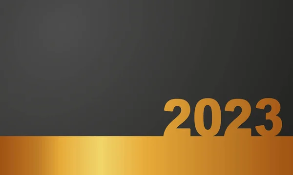 2023 Felice Anno Nuovo Sfondo Design Biglietto Auguri Banner Poster — Vettoriale Stock