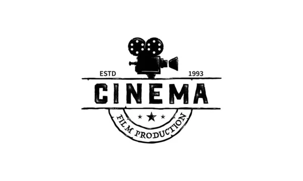 Vintage Cine Película Cámara Película Retro Grunge Video Old Tape — Vector de stock