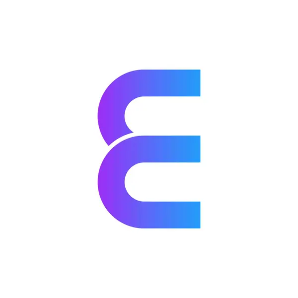 字母E标志设计模板元素 矢量说明 — 图库矢量图片