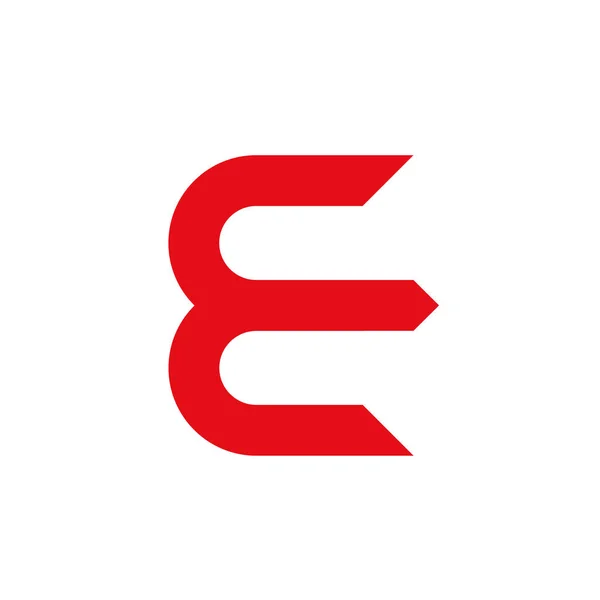 Elementos Modelo Logotipo Letra Ilustração Vetorial — Vetor de Stock