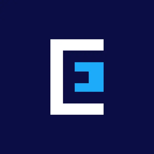 Letra Elementos Plantilla Diseño Logotipo Ilustración Vectorial — Vector de stock