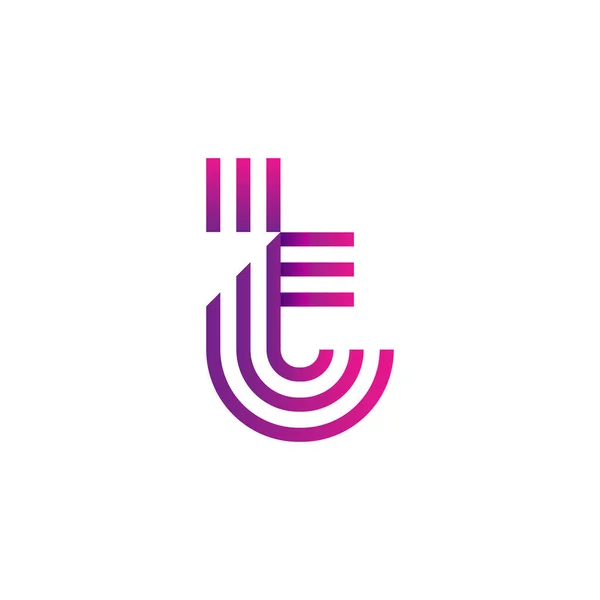 Letra Logotipo Ícone Design Elementos Modelo Ilustração Vetorial —  Vetores de Stock