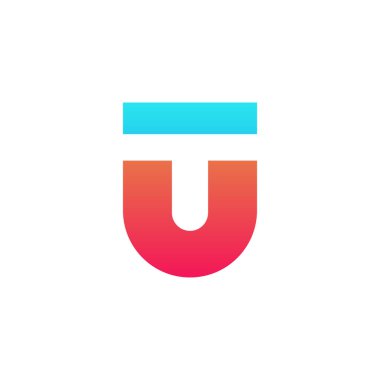 T harfi logo tasarım şablonu elementleri. vektör illüstrasyonu