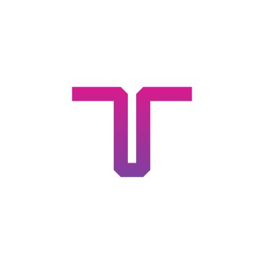 T harfi logo tasarım şablonu elementleri. vektör illüstrasyonu