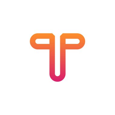 T harfi logo tasarım şablonu elementleri. vektör illüstrasyonu