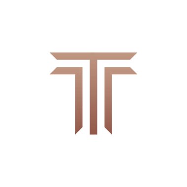 T harfi logo tasarım şablonu elementleri vektör illüstrasyonu