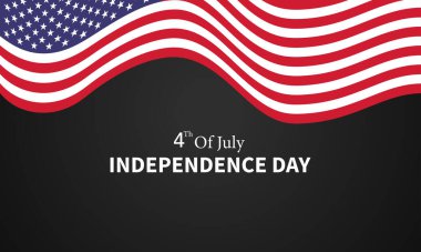 4 Temmuz Bağımsızlık Günü. Vektör illüstrasyon tasarımı