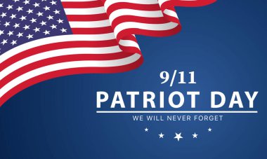 Patriot day USA Never forget 9.11 design poster - design Illustration clipart